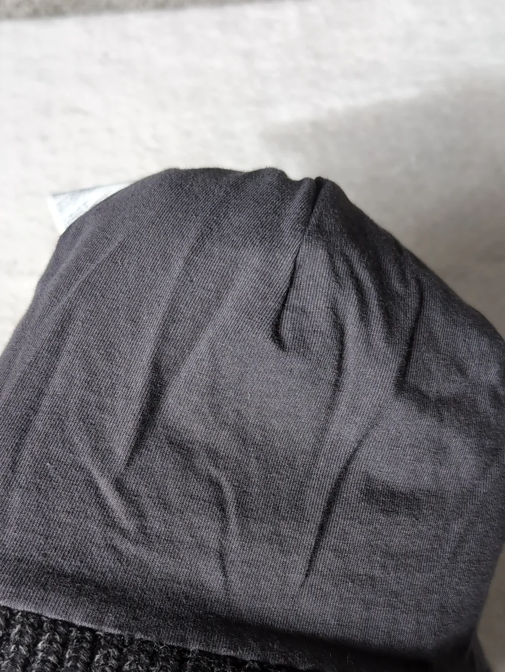 The North Face Salty Lined Charcoal Gray Ribbed Fold-Over Beanie